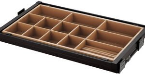 Leather storage box, Aluminium Frame and leather interior for 30 kg