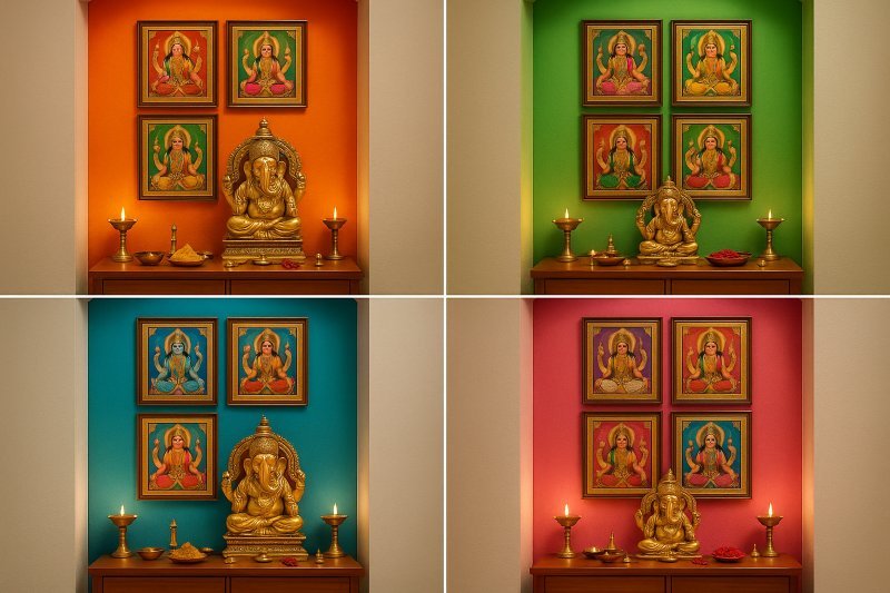 pooja room colors